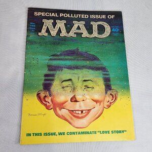 Mad Magazine Issue # 146 October 1971 Polluted Love Story Norman MIngo Cover Art